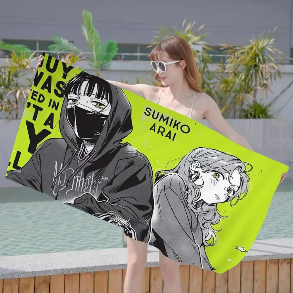 GL Manga Guy She Was Interested In Wasn a Guy at All Beach Towel Colorful Bath Towels for Girl Microfiber Quick Dry Custom