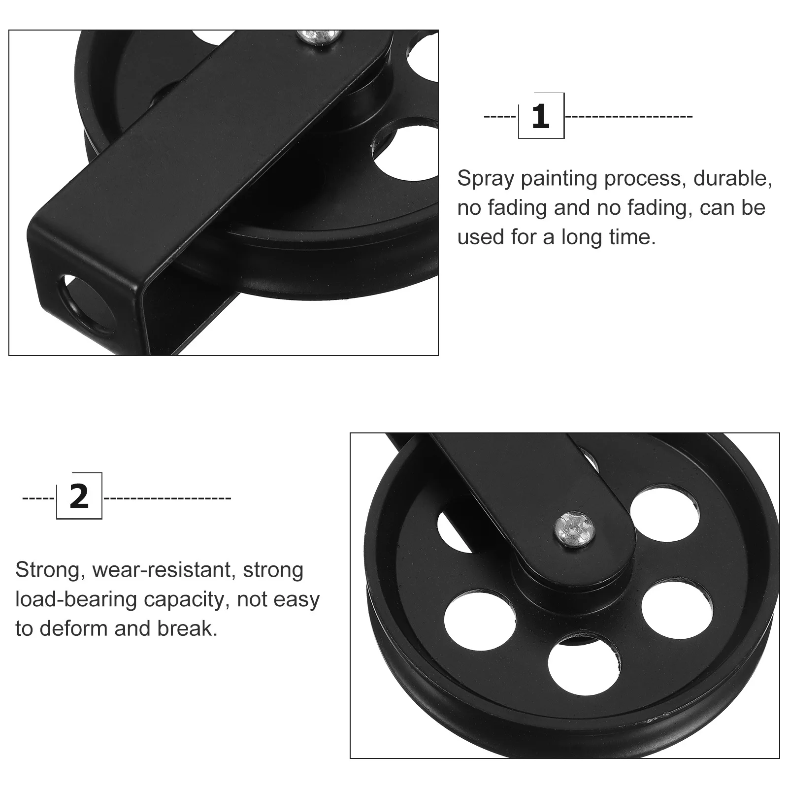 

70Mm Pulley Wheel for Lighting Wall Mount Lamp Hanging Adjustable Chandelier Lifting System Heavy Duty Metal Rope Pulley