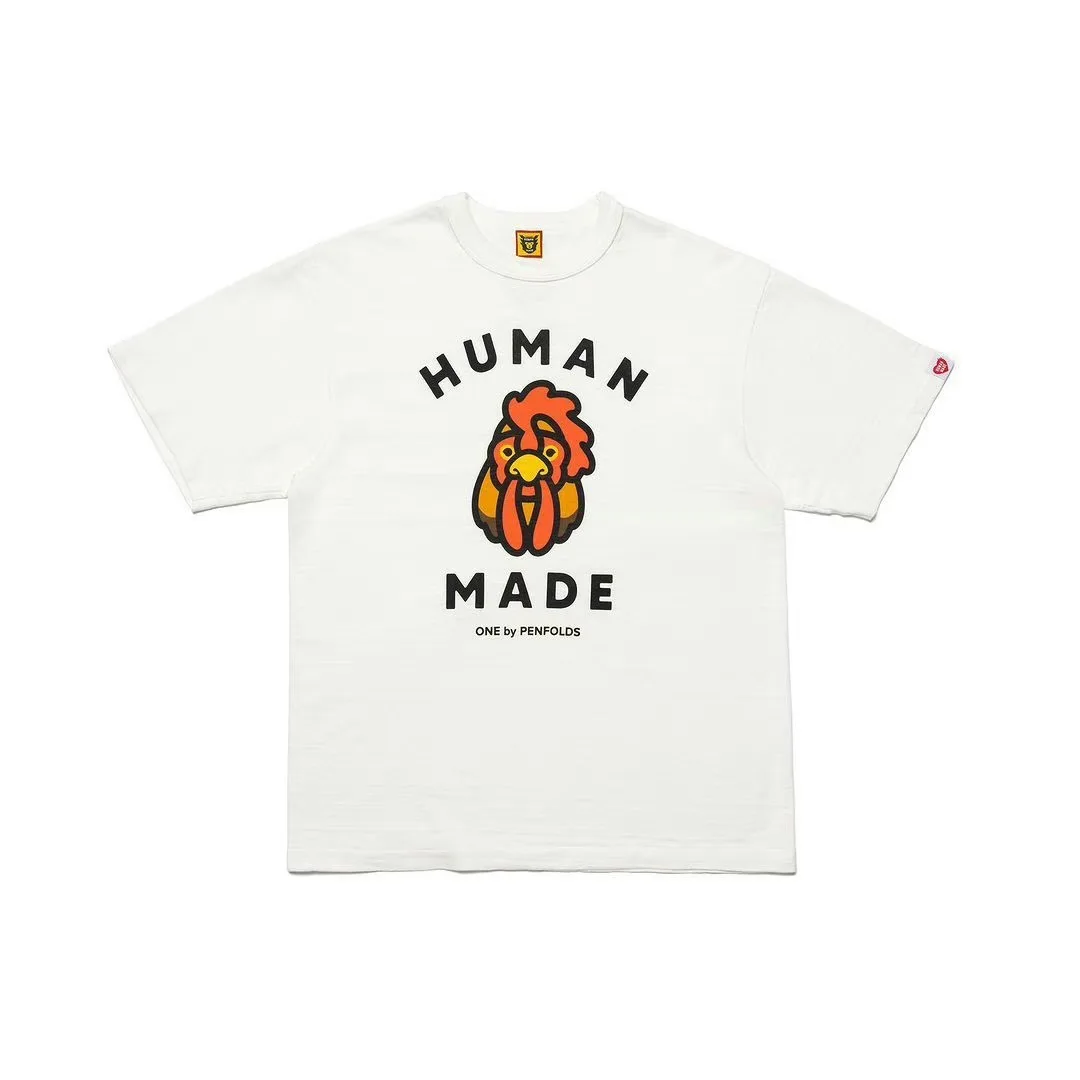 Summer 2026 New HUMAN MADE Japanese Style Dog Print Bamboo Cotton Couple High-Quality Summer Short Sleeved Shirt