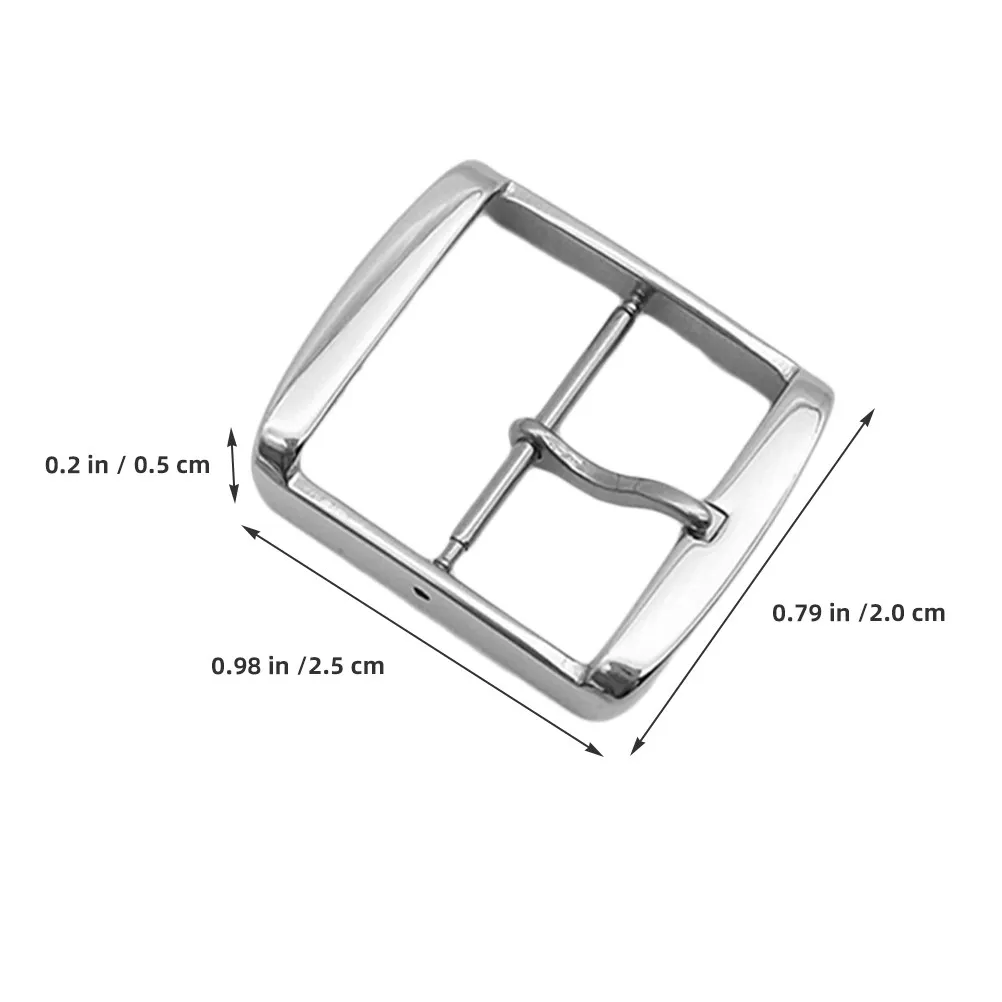 4Pcs Elegant Rectangular Watch Band Buckle Replacement Metal Pin Clasp for Watch Strap Adjustment Universal Fit for Daily Formal