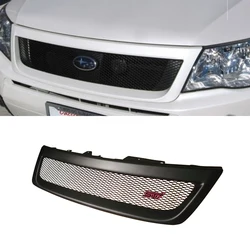 For Subaru Forester 2009-2012 ABS Matte Black Front Center Racing Grille Cover Accessories