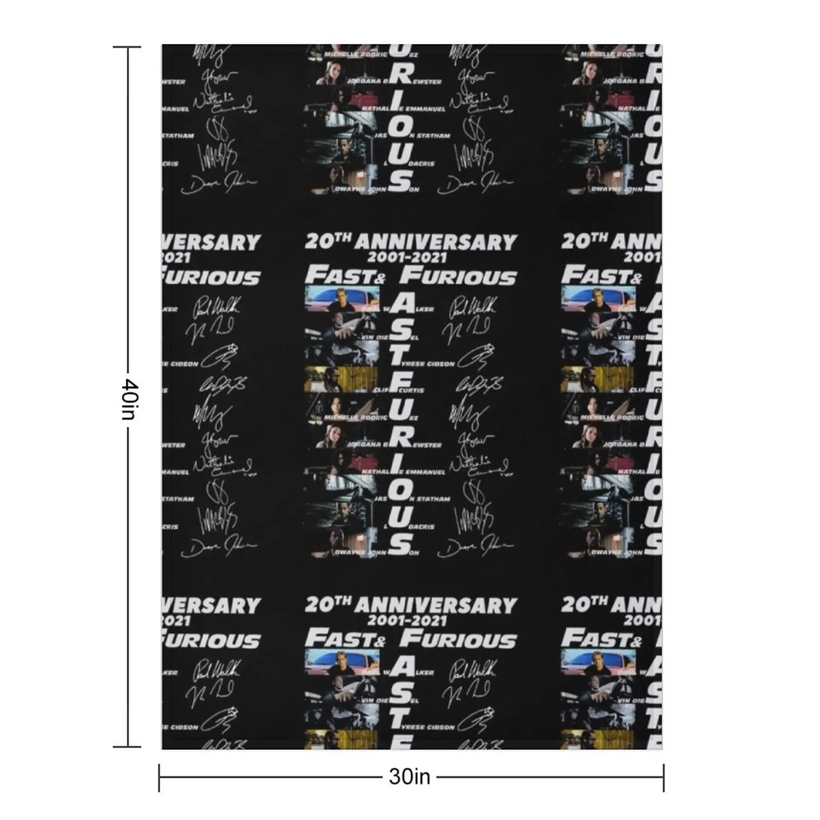 الذكرى العشرين 2001 2021 توقيعات سريعة غاضبة رمي بطانية أفخم الفانيلا البطانيات الكبيرة #2