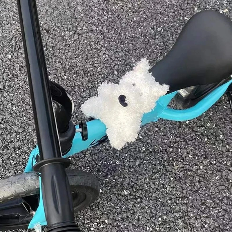 ديكور سيارة الجرو اللطيف المبتكر - زخرفة ممسحة الزجاج الأمامي، وسادات دمية قطيفة ووسادات كتف، هدية مثالية