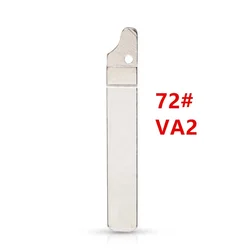 10pcs 72# VA2 VA2T 73# HU83 original key blade Flip uncut Car Key Blade For Peugeot 307 407 Citroen Renault