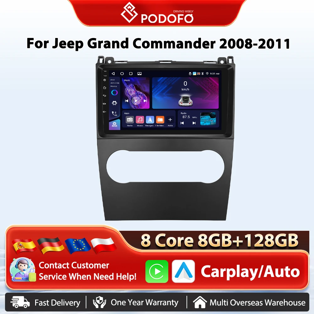 Podofo 4G WIFI Carplay Autoradio Für Benz B200 A B Klasse W169 A160 A180 A200 A220 2009-2012 GPS Mirrorlink Auto Multimedia Player