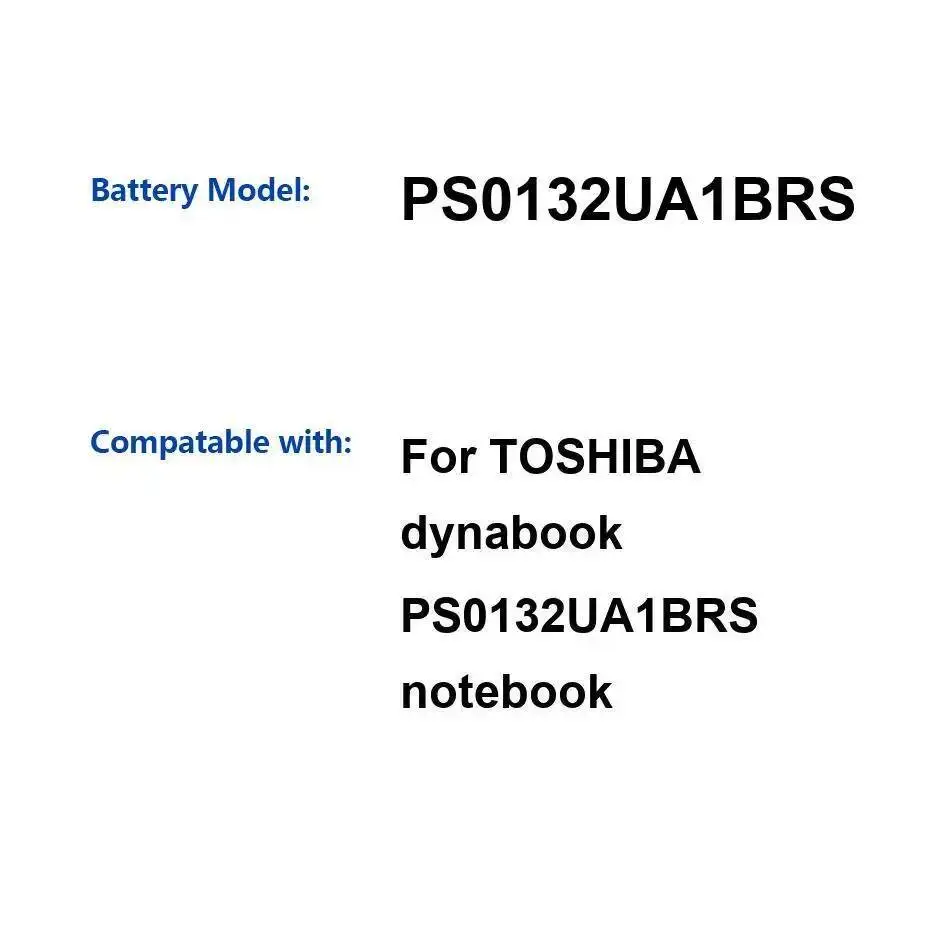 

Замена премиум-класса для Toshiba Dynabook PS0132UA1BRS, долговечная батарея для ноутбука, 3950 мАч
