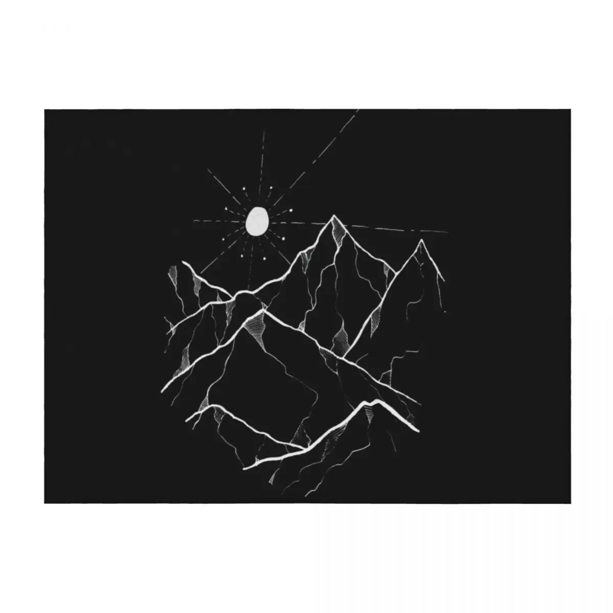

The white sun over the dark mountains Throw Blanket anime Weighted Sofas Decorative Throw Blankets