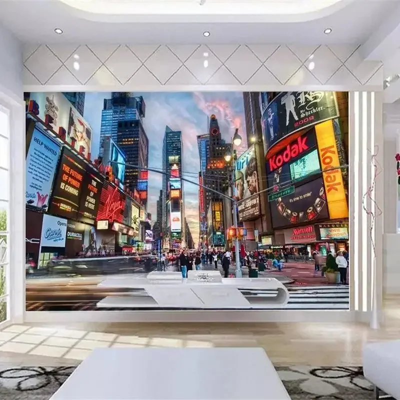 Custom wallpaper 3d photo murals era square living room bedroom TV background wall Urban architectural murals papel de parede