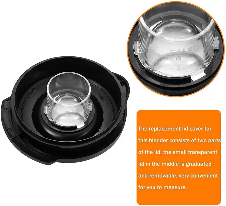غطاء غطاء خلاط 6 أكواب لجرة خلاط أوستر 124461-000-000 178891-000-000 يناسب قطع غيار غطاء الخلاط Os-ter Pro 1200