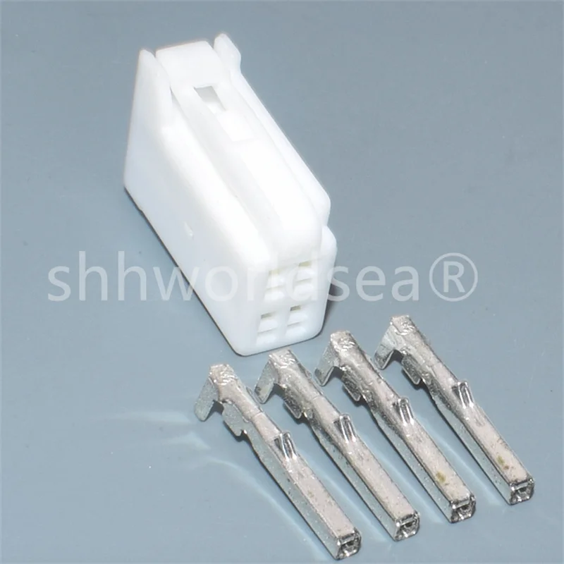 

shhworldsea 4 pin auto mini plastic housing plug wiring harness female unsealed connector plug
