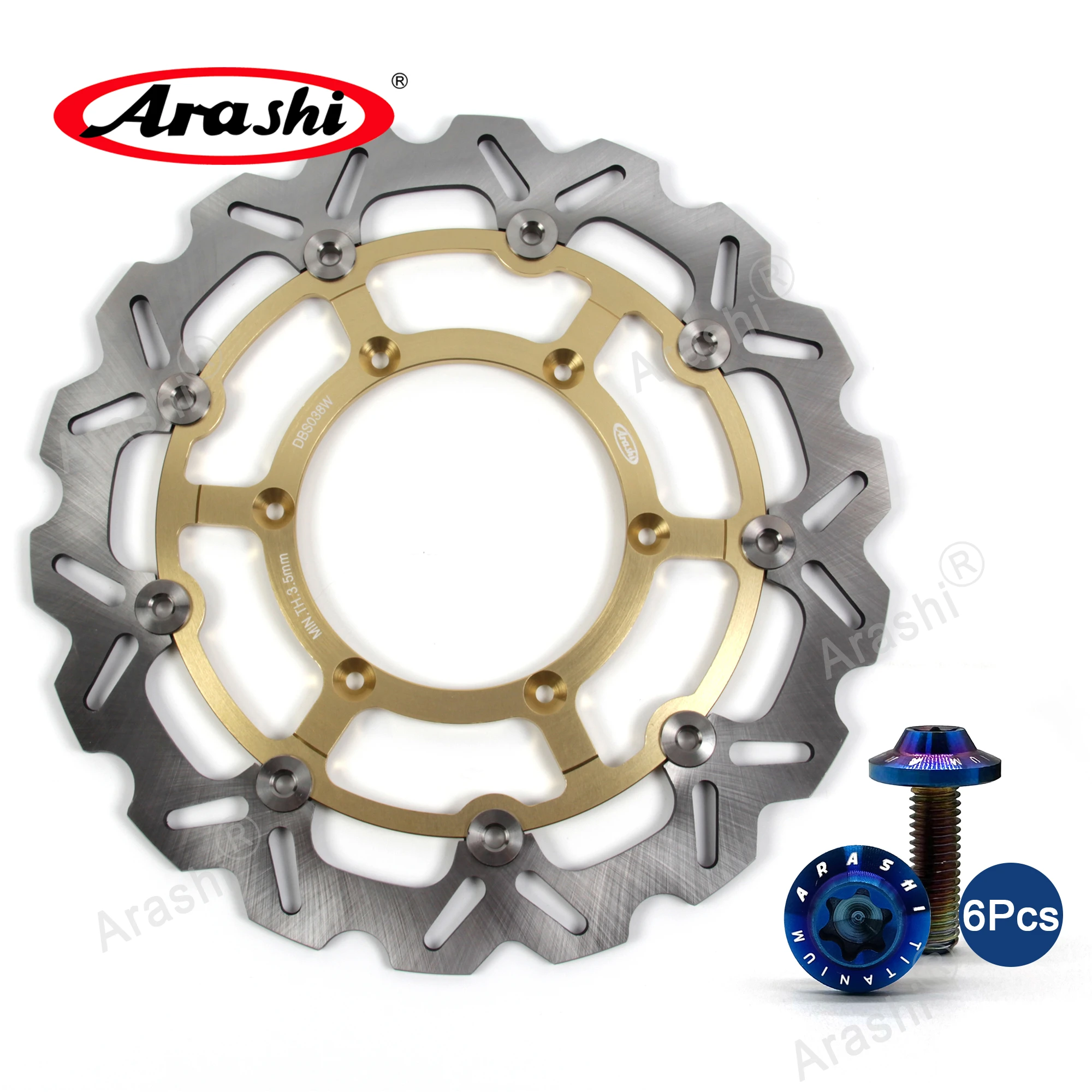 ARASHI DR-Z400SM Front Brake Disc CNC Floating Rotor For SUZUKI DRZ 400 SM 2005 - 2021 2014 2015 2016 2017 2018 2019 2020 DRZ-SM