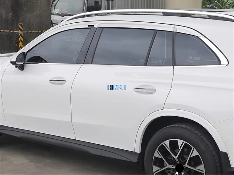 Car Styling Sticker Window Sun Guard Vent Glass Wind Visor Rear View Mirror Rain Eyebrow For Mercedes-Benz GLC Class X254 2023 +