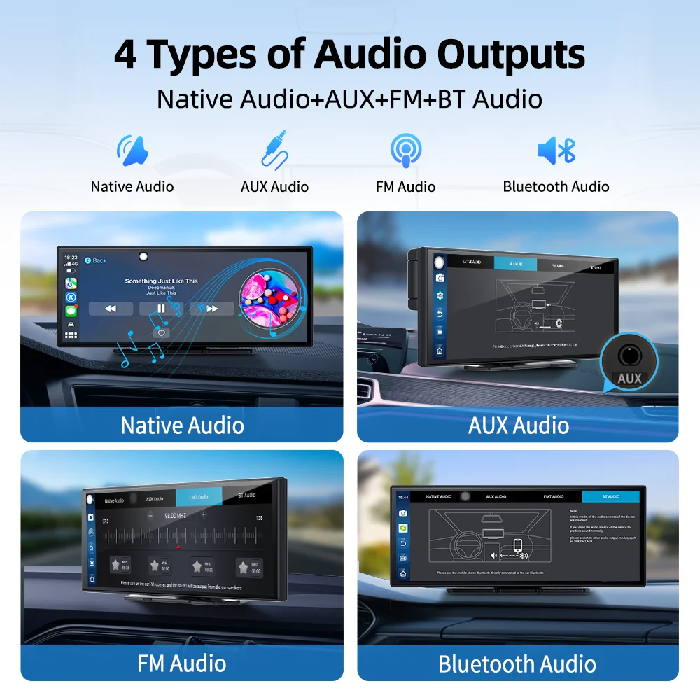 Imagebon W70 Carplay Auto Bildschirm With Rückfahrkamera Wireless Apple Carplay Android Auto Dashcam 11.4" 8 Core Android 14 Sma – Detail 12