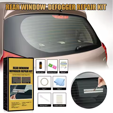 DIY Car Defogger Repair Kit Rear Window Defroster Grid Line Repair Kit Conductive Quick Repair Car Window Windshield Defogger