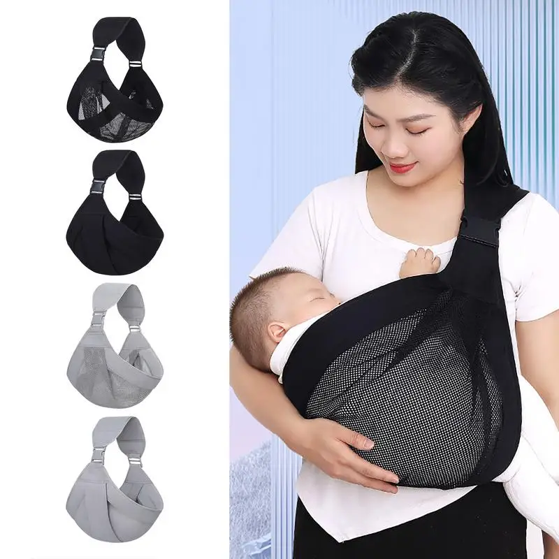 Portabebés de tela suave para recién nacidos, bolsa de transporte infantil, taburete de cintura, correa ajustable, envoltura de cabestrillo para
