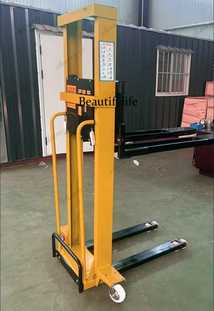 Electric truck-mounted forklift Portable automatic lift stacker Small, loading and unloading climbing truck