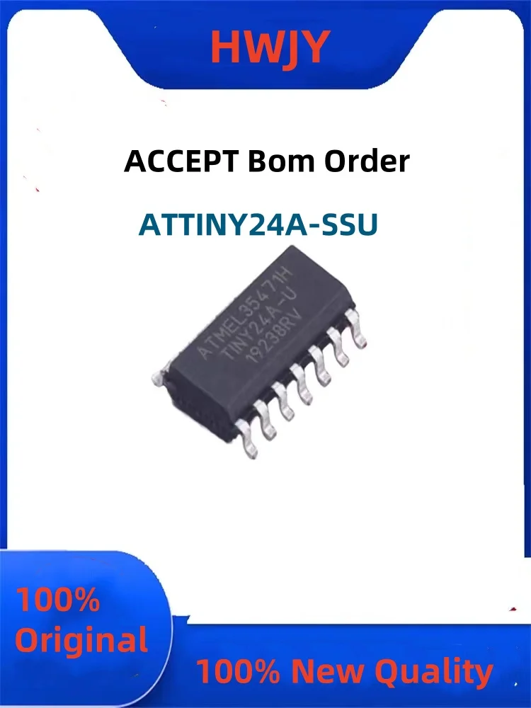 2-5Pcs 100% New ATTINY414-SSNR TINY414-N ATTINY24A-SSU TINY24A-U SOIC-14 SOP14 Brand new original chips ic