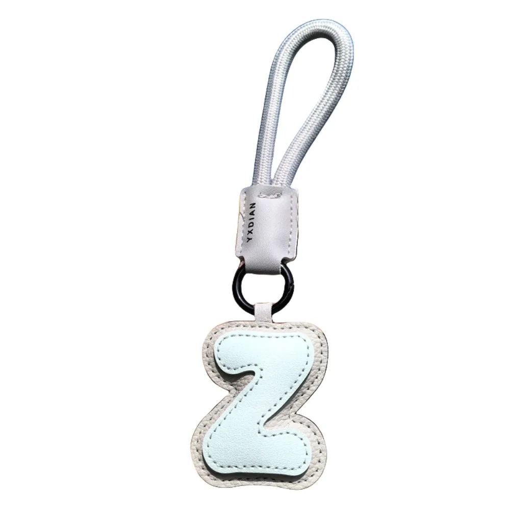 

Sweet 26 Letter Keychain PU Leather Car Keyring Alphabet Key Holder Bag Hanging Charms Ornaments Lucky Letter Pendant Gift