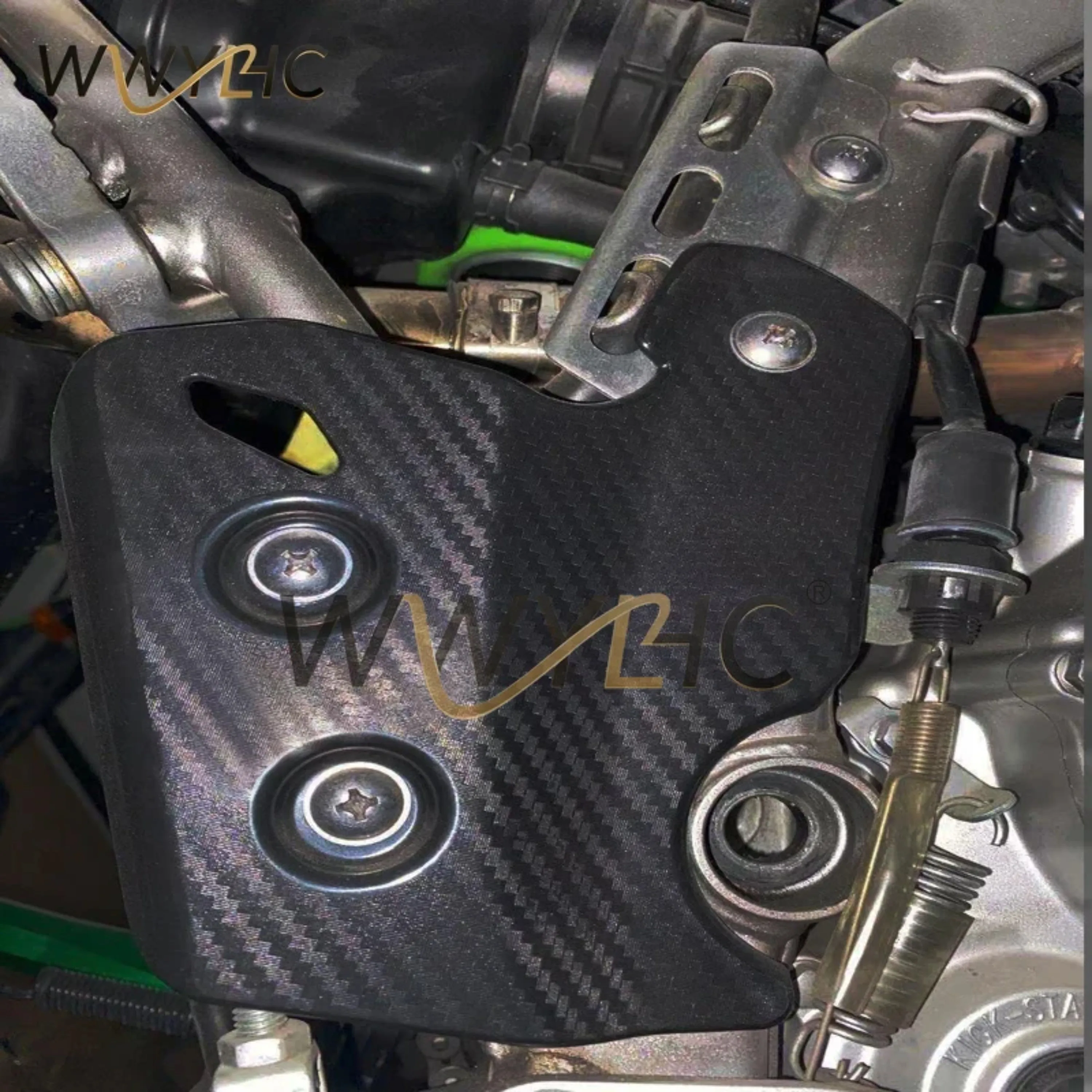 Motorcycle Accessories PP Frame Protection Cover Plate Frame Decorative Cover For  KLX250 KLX 250