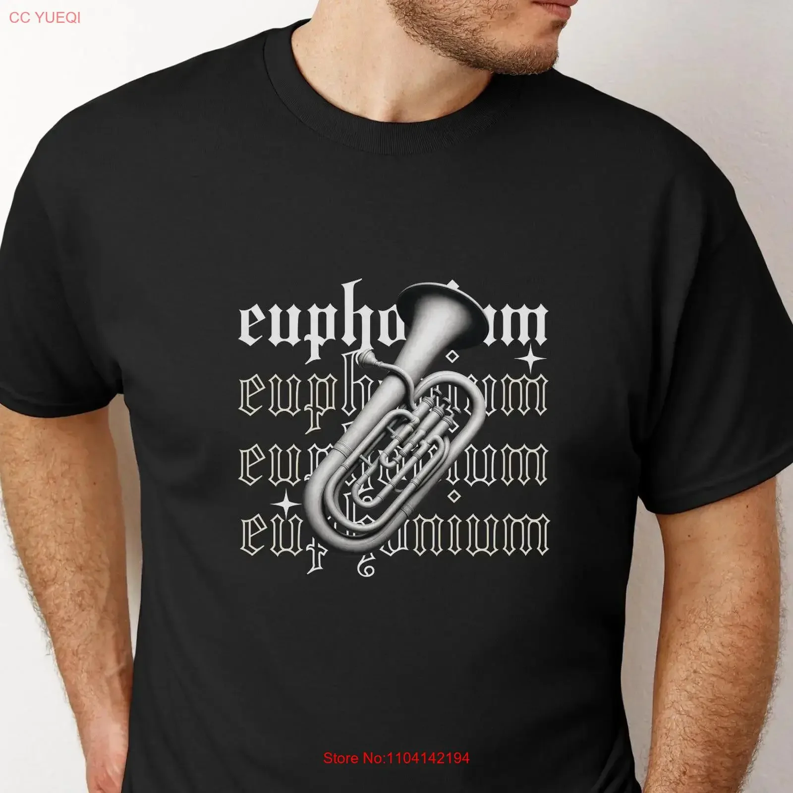 Euphonium T Shirt Band Marching Musician Brass High School Player Life vintage Washed designer clothes Stylish Stretched