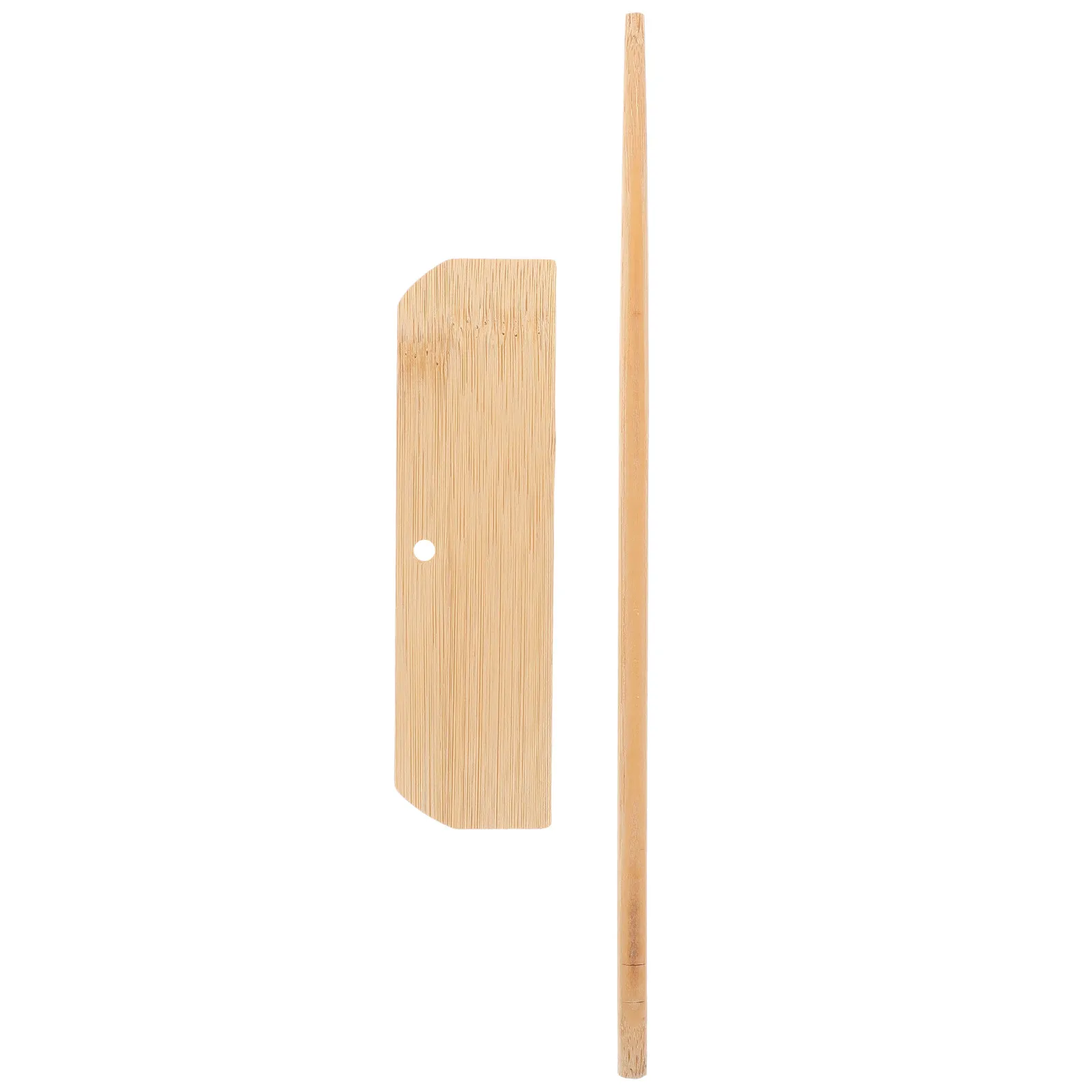 Bamboo Crepe Spreader Pancake Scraper 23x13x3.5cm Unvarnished Lightweight Kitchen Tool for Making Restaurant Quality