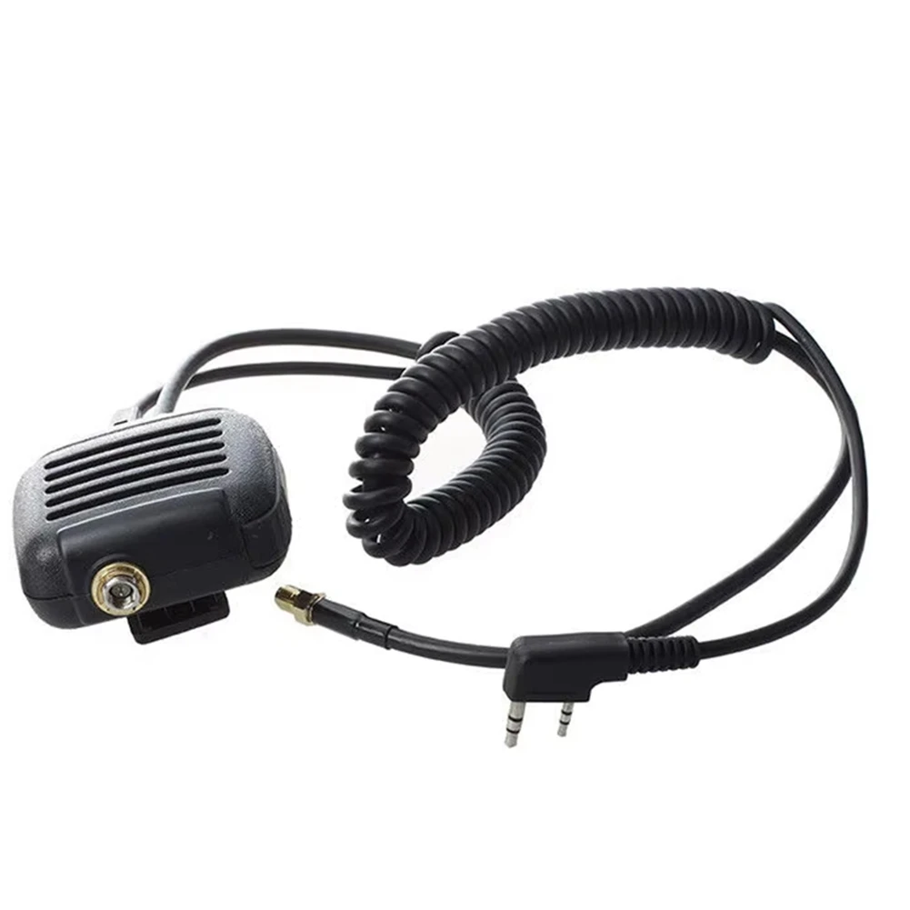 

B04C-For Baofeng 2-Pin Radio Handheld Speaker Dual PTT Mic Microphone With Dual Band SMA-Female Antenna For TYT