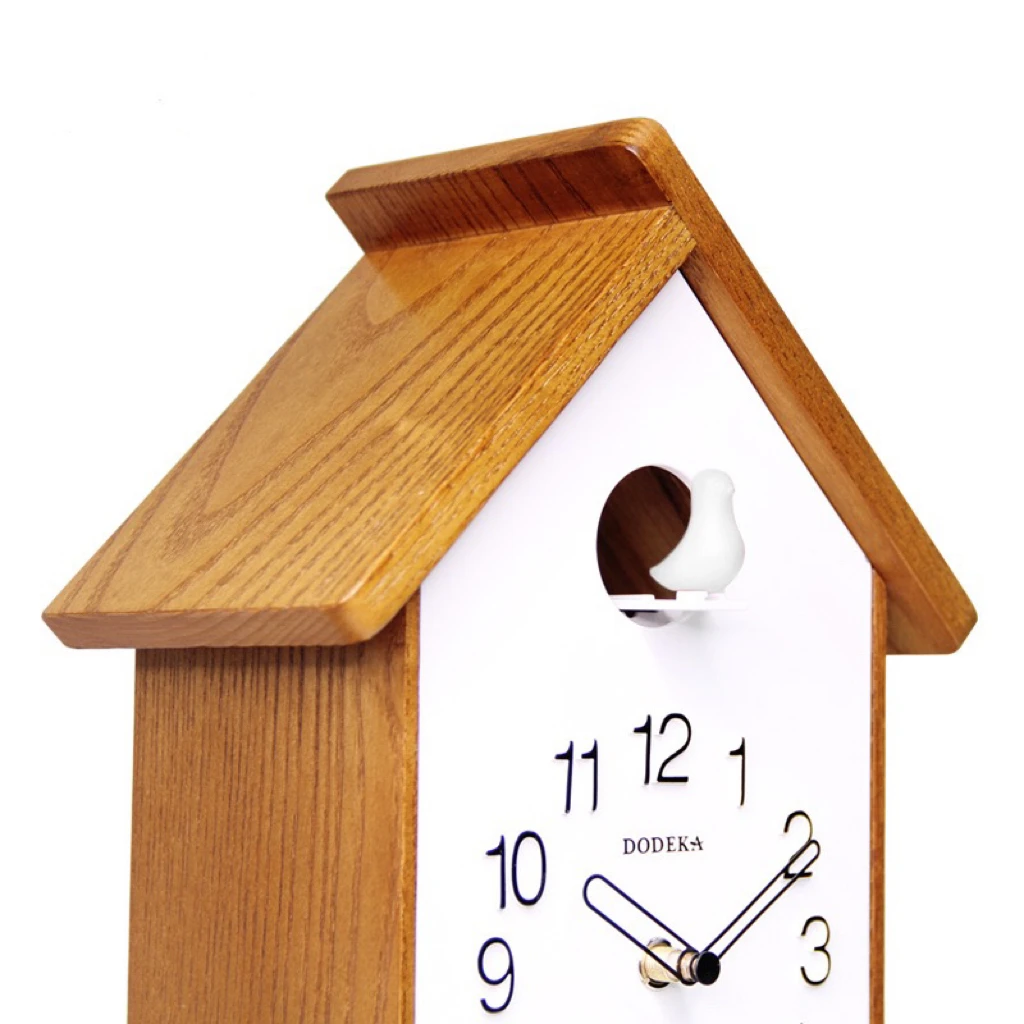 Smart Lighting Control Creative Hourly Time Report Wall Clock Fun Cuckoo Clock