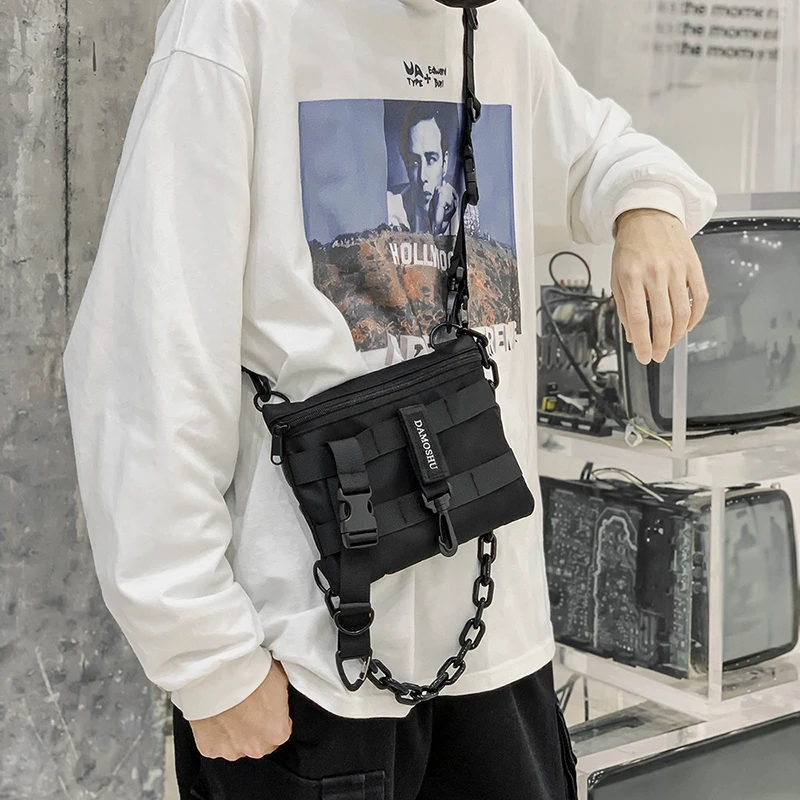 Marsupio tattico funzionale Borsa streetwear unisex Marsupio Borsa pettorale da donna Mini zaino Borsa a tracolla a tracolla alla moda