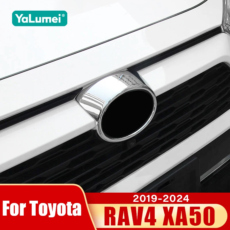 Für Toyota RAV4 XA50 2019 2020 2021 2022 2023 2024 RAV4 Hybrid Auto Kühlergrill Logo Trim Rahmen Abdeckung dekoration Zubehör