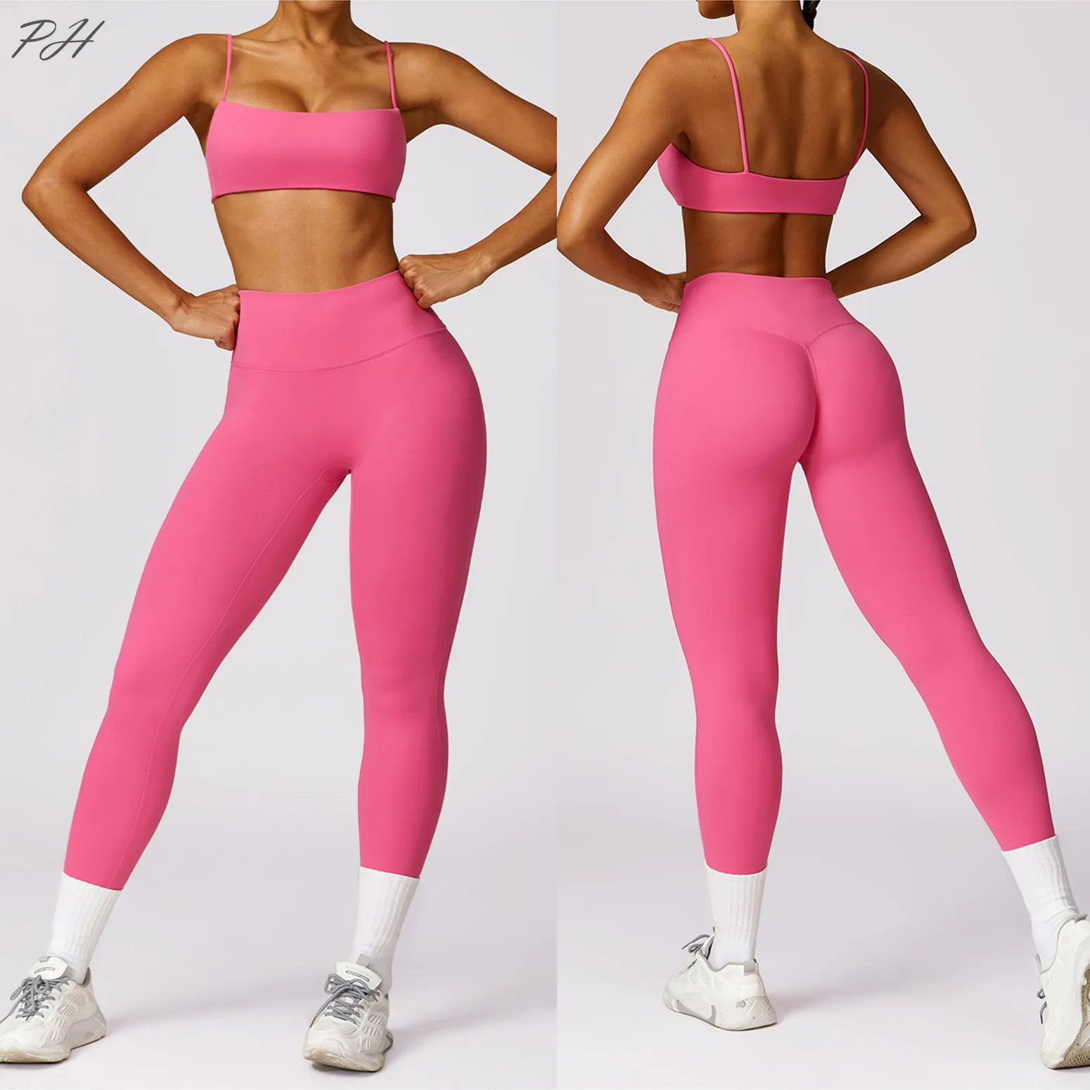 Survêtement de fitness sexy pour femmes, ensemble d\'entraînement de yoga, vêtements de sport sans couture, haut de soutien-gorge de sport, leggings