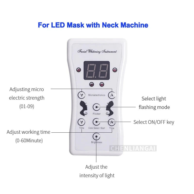 Remote Control of LED Mask Face Beauty Machine Accessory Remote Control For 7Colors Light Photon LED Facial Mask Accessories