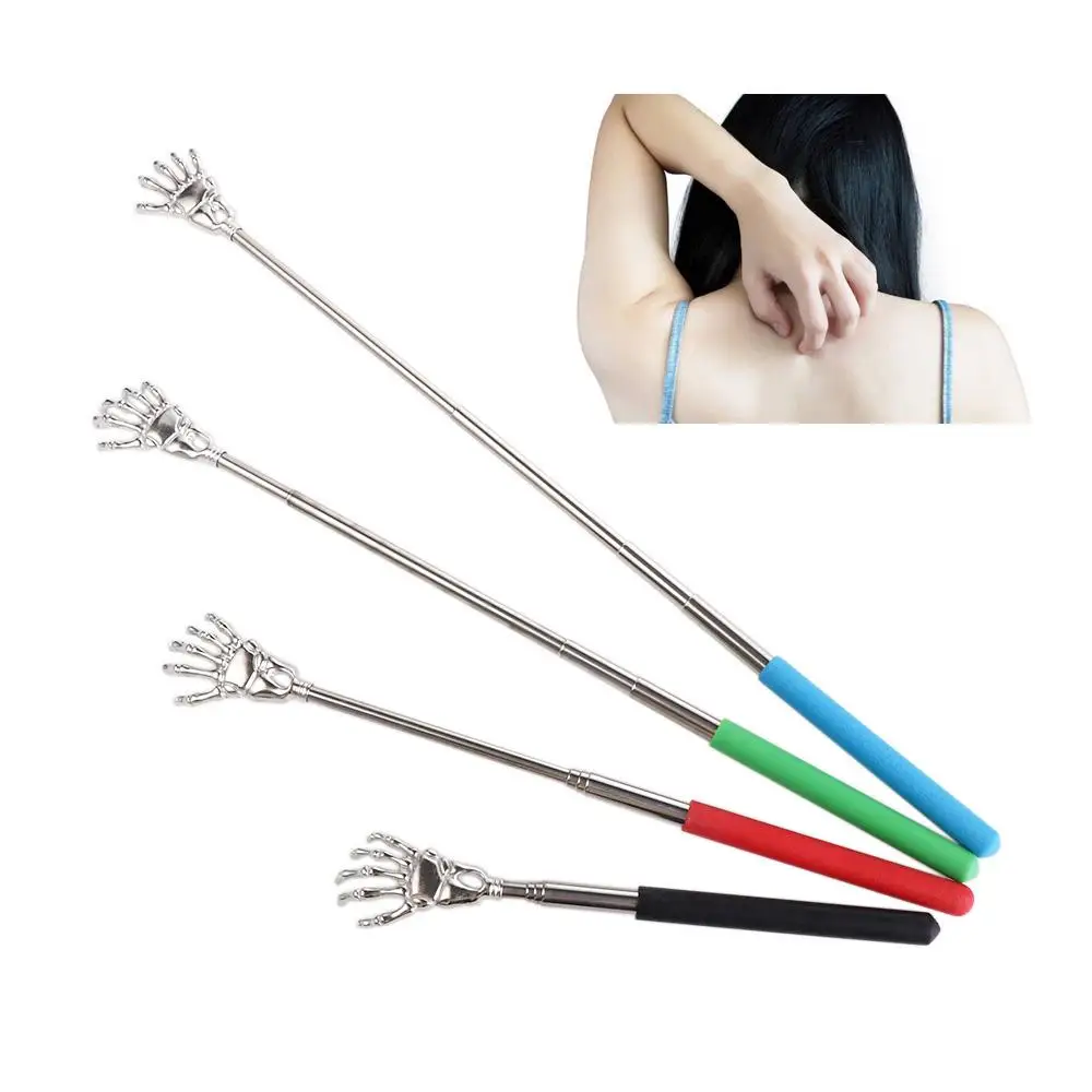 Telescoping Itch Scraper Old Man Happy Men Extendable Back Scratcher Telescopic Backscratcher Massage Claw Back Scraper