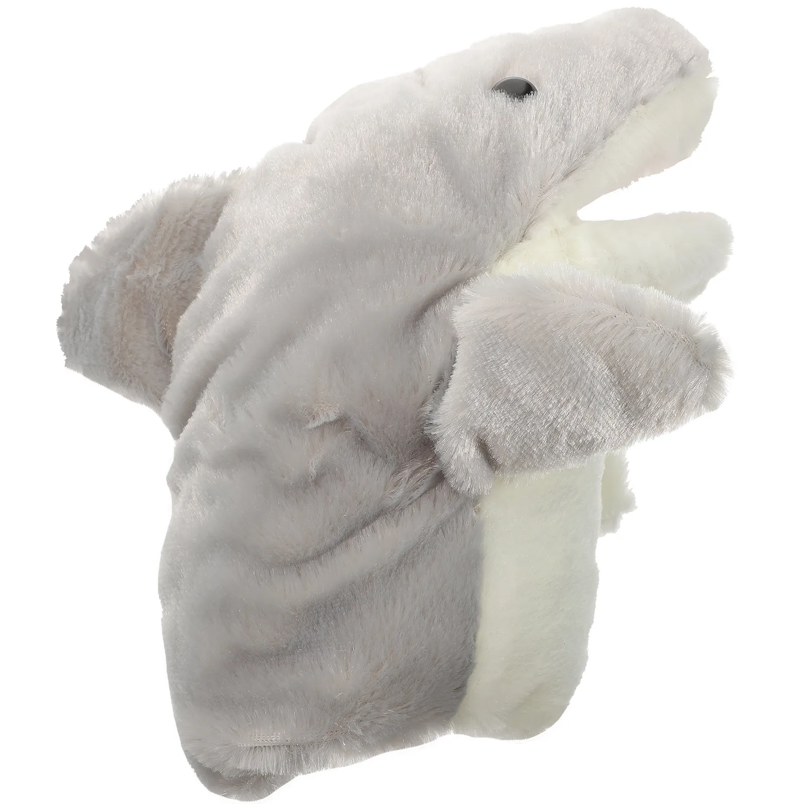 

Shark Hand Puppet Cute Cartoon Design Soft Washable Material Role Play Storytelling Interactive Hand Puppet for Kids