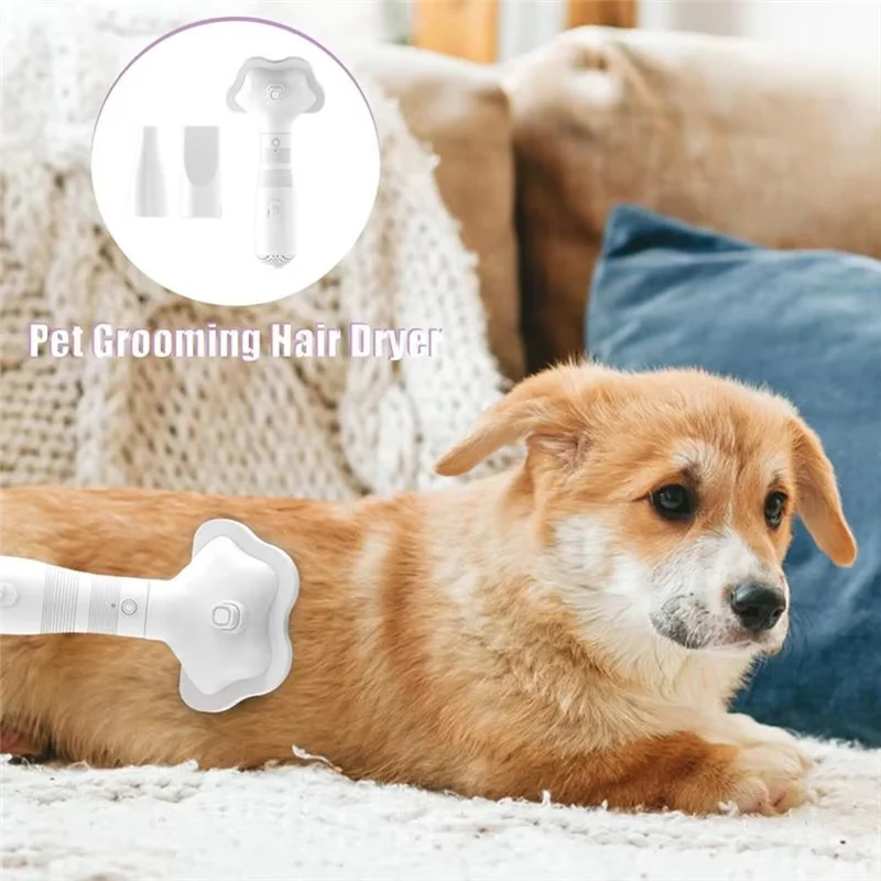 TKOH-2-In-1 Hunde-Haartrockner, Bürsten, Haustier-Haartrockner, Hunde-Haartrockner für alle Arten von Hunden, US-Stecker