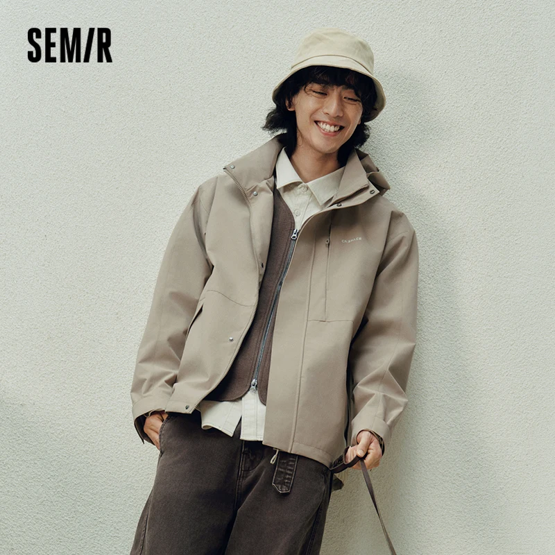 

Куртка Semir для мужчин, пара, трехстойкая защитная куртка, осень 2023, мужская одежда для пешего туризма, кемпинга, куртки