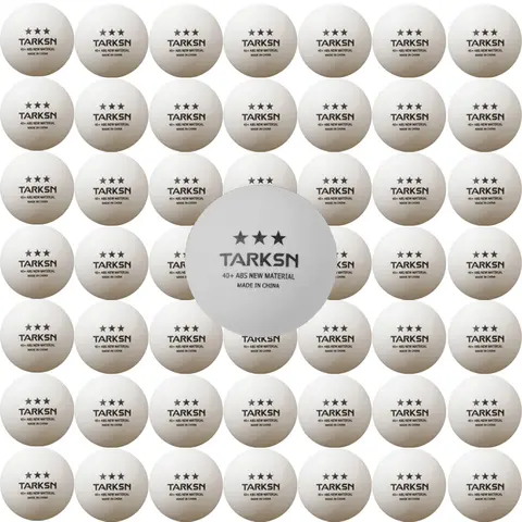 Tarksn 3 스타 탁구 공, 경쟁 훈련에 좋은 바운스, ABS 플라스틱 전문 탁구 공, 40mm, 50 개