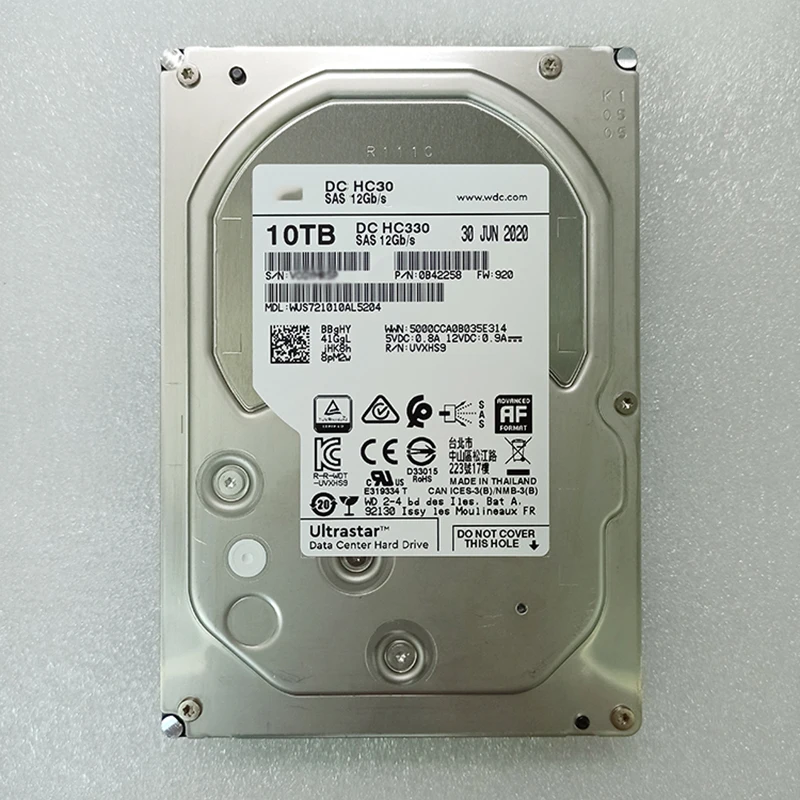 Disco duro para WD HC330 wus7210al5204 10T 3,5 SAS Enterprise