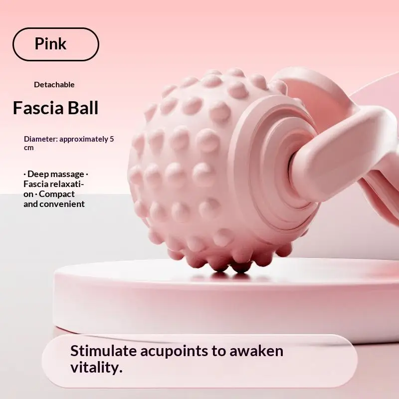 Handheld Roller Massager Point Massage Relieve Body Fatigue Promote Yoga Ball Portable Arm Leg Massage Tool