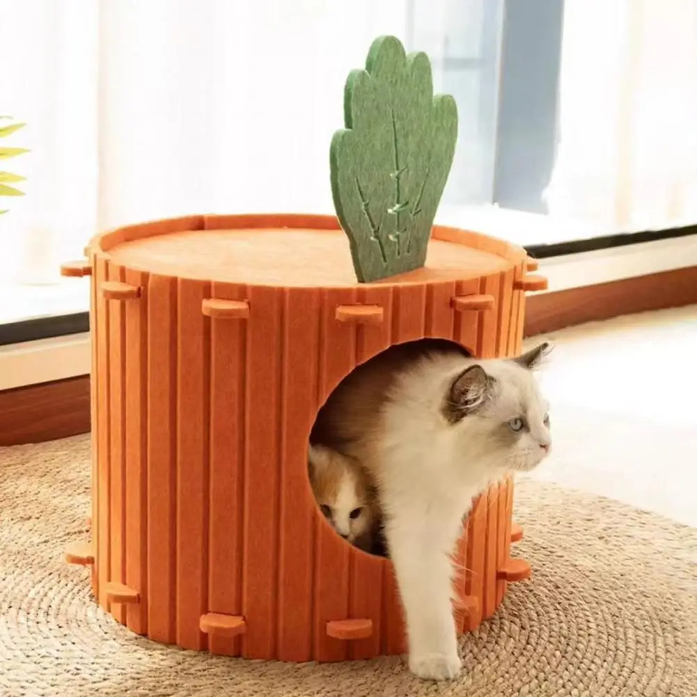 Multi-functional Cat Furniture Foldable Scratch Resistant Cat Nest House Furniture for Multiple Cats Vertical Hideaway Space Up