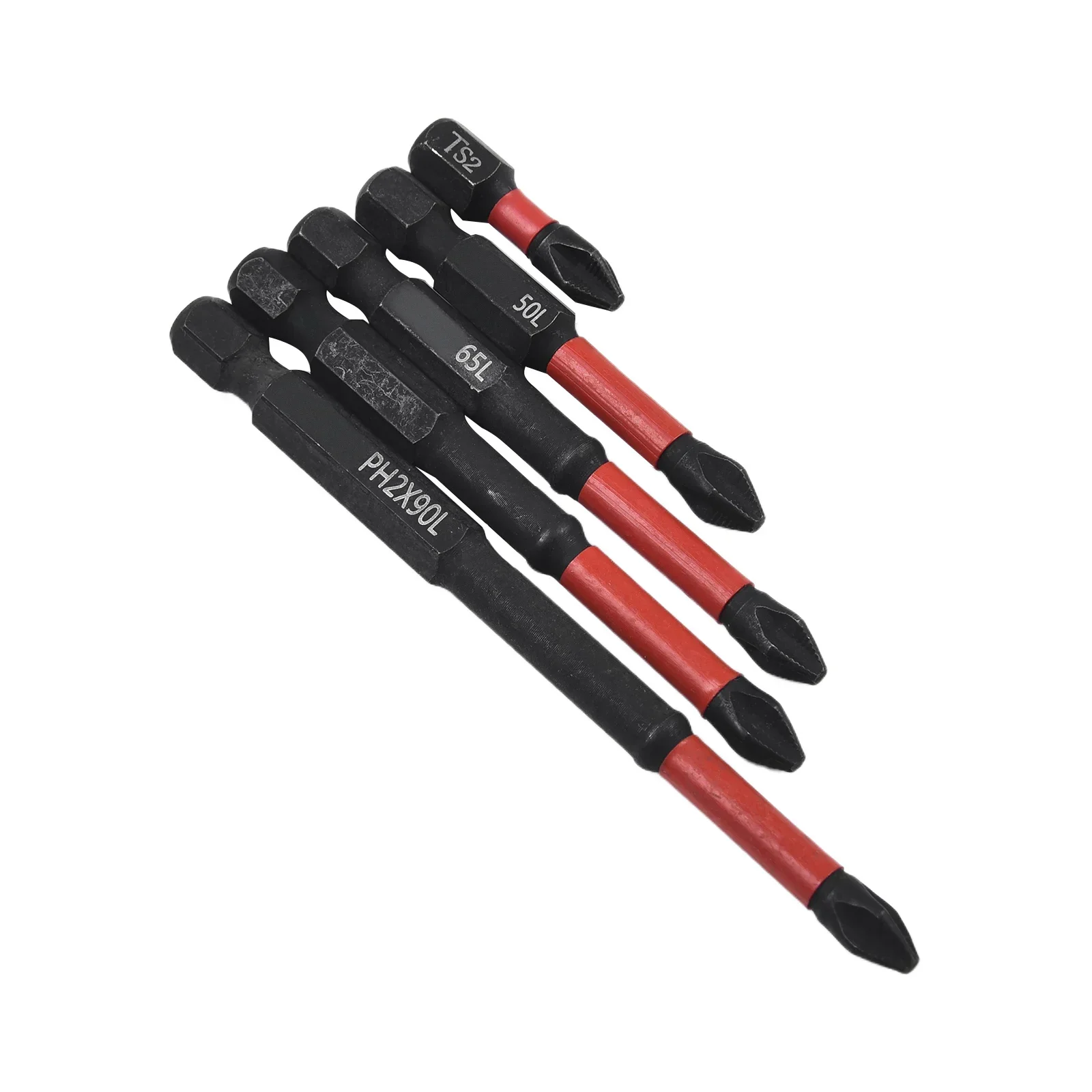 Screwdrivers Drill Bits Batch Head Cross Screwdriver Non-slip PH2 Magnetic Red+Black Versatile Compatibility Brand New