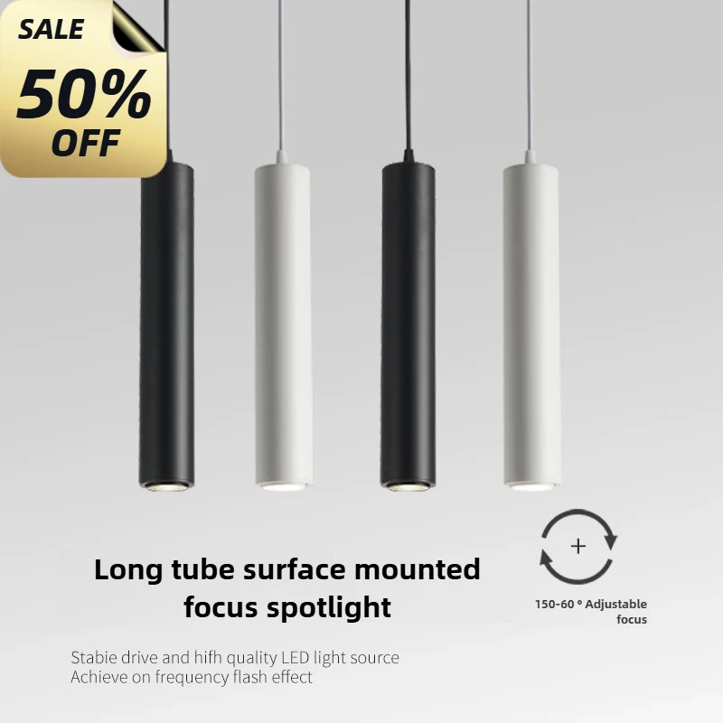 

5 Pic Nordic Circular Long Tube Pendant Lights Modern Led Hanging Lamp Bedroom Background Home Decoration Chandeliers