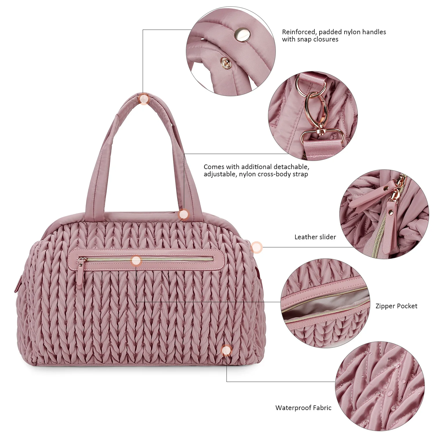 Mommy Bag Hand-held Single Shoulder Baby Mommy Bag Large Capacity Waterproof Insulation Milk Bottle Mother and Baby Bag