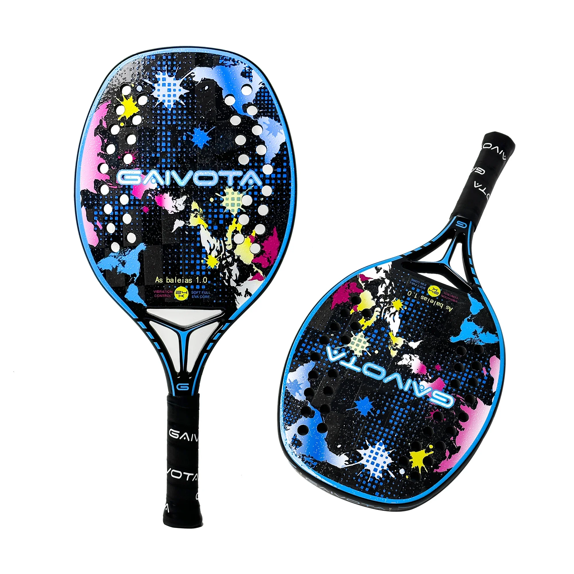 GAIVOTA 2024 New Beach Tennis Racquet 24K Carbon Fiber Backpack for Outdoor Sports