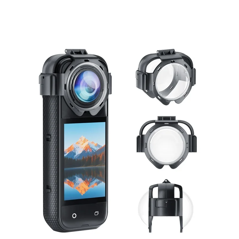 

Protective Cover For Insta360 X5, Tempered Glass Protective Mirror Protective Cover Better Light Transmission