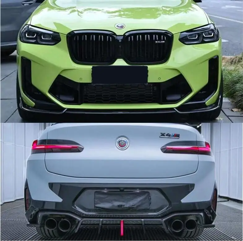 REAL CARBON FIBER REAR TRUNK SPOILER FRONT LIP BUMPER DIFFUSER BODY KIT For BMW G01 X3 G02 X4 F97 X3M F98 X4M 2022 2023 2024