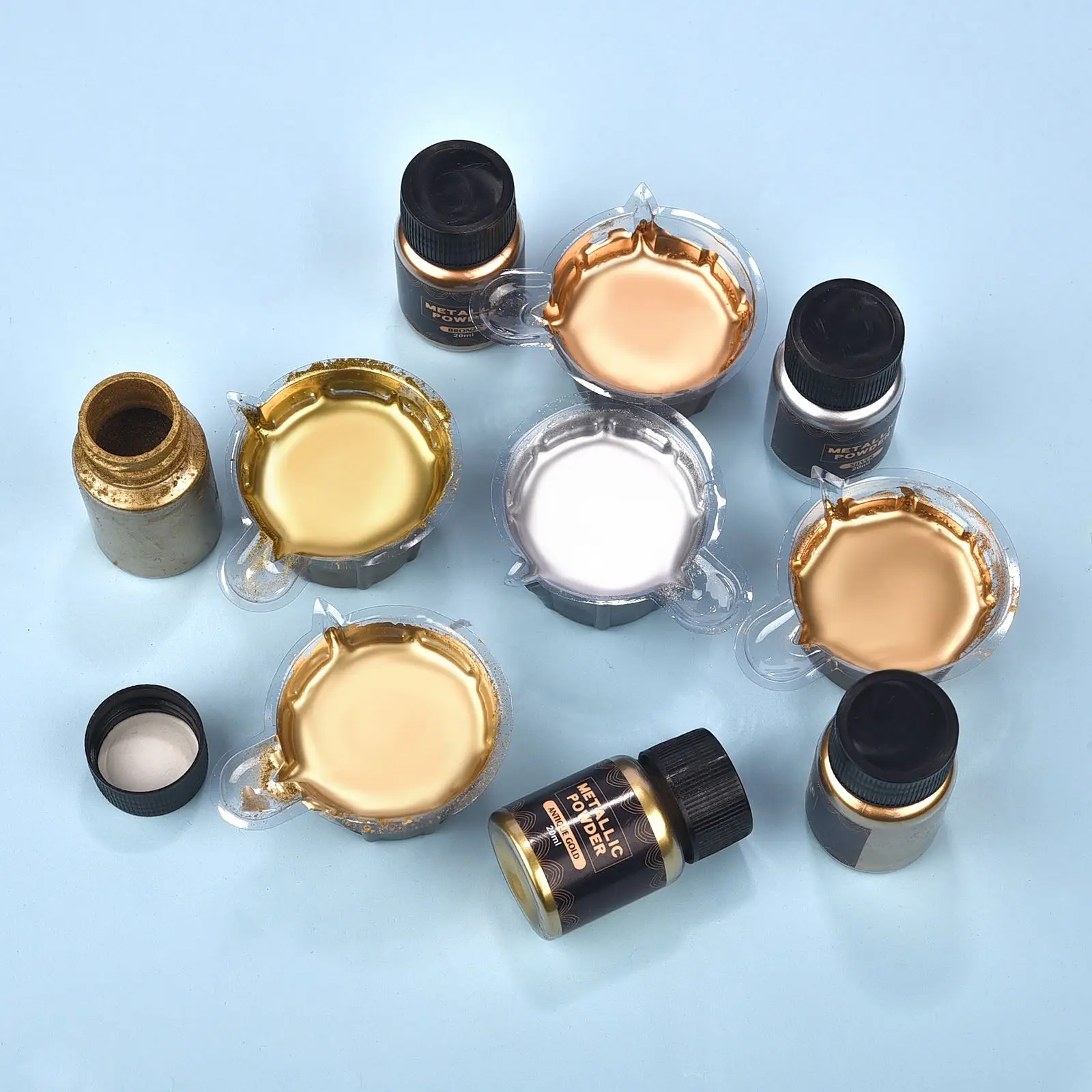 0.5-15g Shimmer Metallic Gold Silver Color Pigment Pearlescent Colorant Pearl Pigment Dye UV Resin Epoxy Colour Jewelry Making