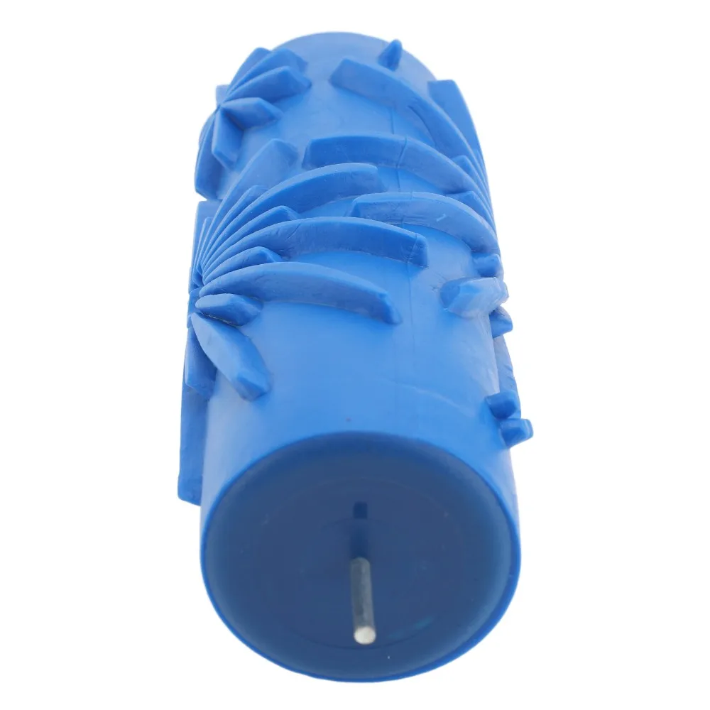 Reusable Decorative Texture Roller Rubber Blue Pattern Paint Roller Embossed Pattern Texture Stencil Brush Wall Decoration