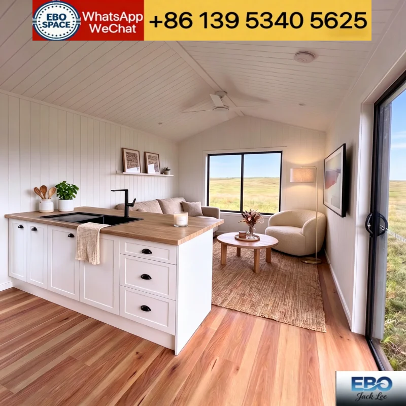 Portable Expandable Prefabricated Fold House 20ft Ready To Live Expand Container Home With Complete Sanitary Fittings