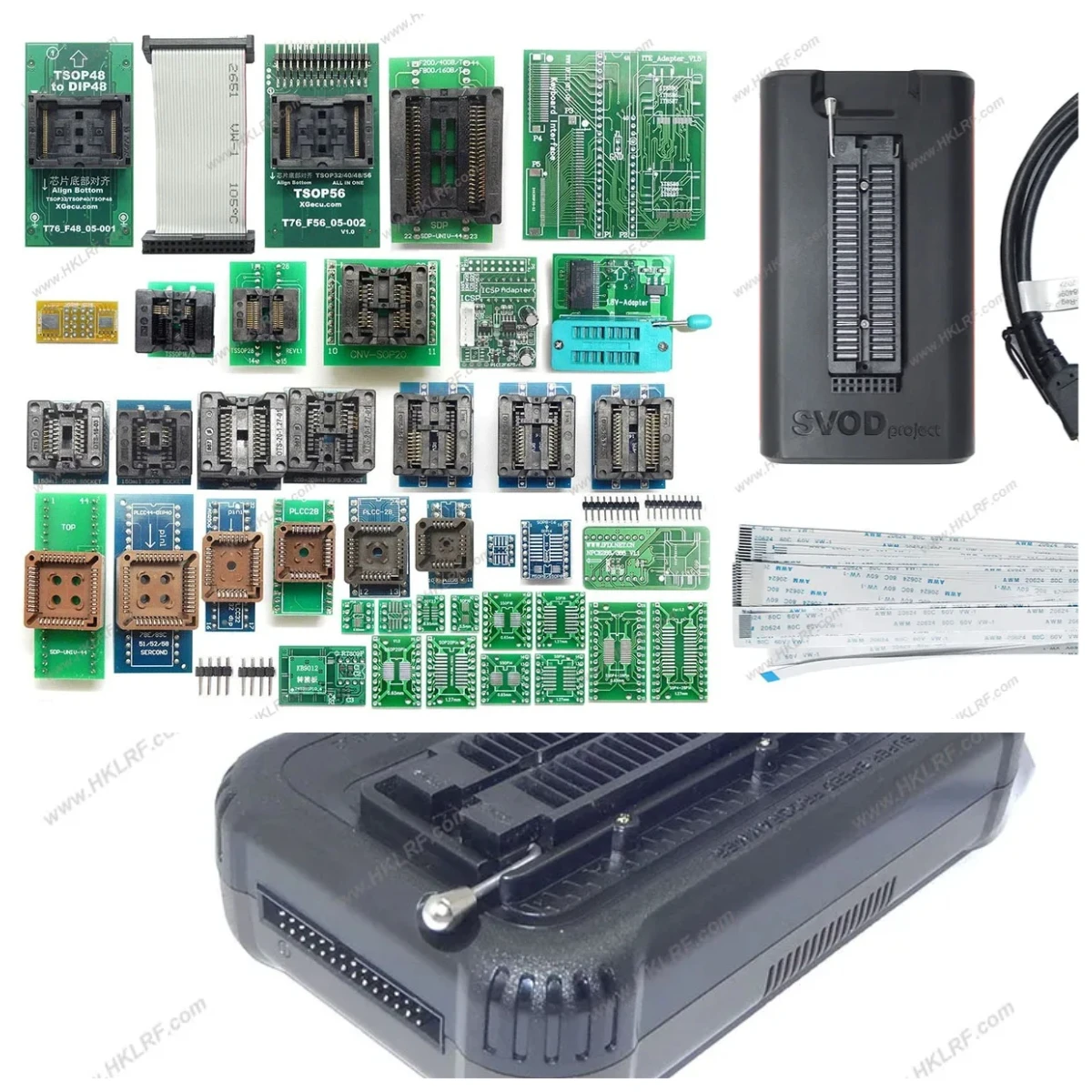 

2026 2026 T76 Programmer + 49pcs Adapter TSOP48 TSOP56 KB9012 BIOS NAND FLASH EMMC