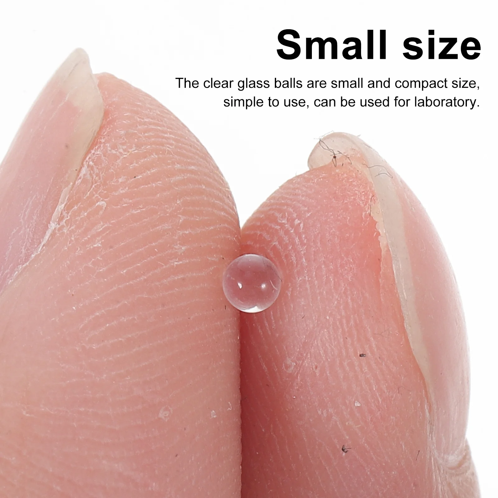 2000Pcs Transparent Glass Ball Sphere Compact Portable Reliable Stable Long Service Life Useful Bags Glass Ball